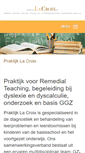 Mobile Screenshot of praktijklacroix.nl